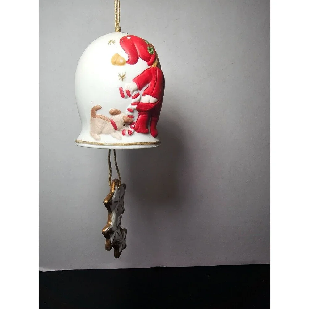 Collectible Vintage Jasco 1980 Christmas Chimes Kid In Pjs